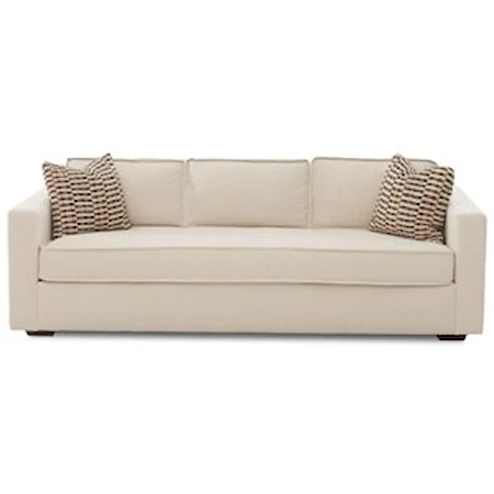 Contemporary Sofa with Low Profile Back